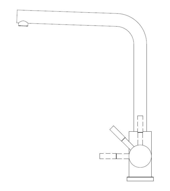 Pure.Sink Prestige Комбиниран комплект от неръждаема стомана мивка 50x40 см с кухненски чешмич от неръждаема стомана 1208970762