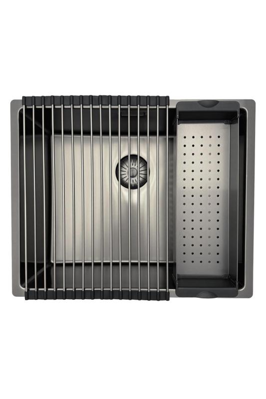 Pure.Sink Prestige Комплект Gun metal мивка 50x40 см с Gun metal кухненски чешмичка 1208970763