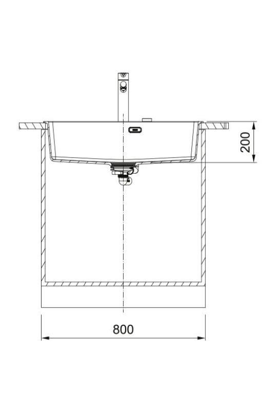 Франке Марис MRG 610-70 TL Фрагранит Мат Черен Мивка 78 x 50 см Настил с кранова банка 114.0668.727