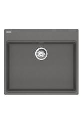 Франке Марис MRG 610-60 Care Fragranite Stone сива повърхностна мивка за хора с увреждания 635 x 559 мм Вградена с отвор за чешма 114.0729.486