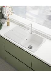 Франке Лина L Кухненски смесител с въртящ се излив Polar White 115.0728.479