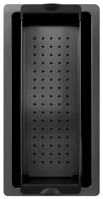 Pure.Sink Exclusivo Gun metal малко мивка 18x40 см 10mm радиус за вграждане, плоско вграждане и построяване PEX1840-61