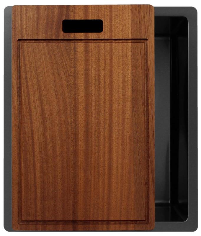 Pure.Sink Exclusivo Гън метал мивка 34x40 см 10mm радиус подградна, плоска и надградна PEX3440-61