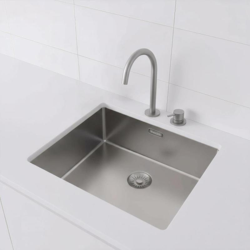 Pure.Sink Exclusivo RVS мивка 50x40 см 10mm радиус подграда, плоскостроене и надграда PEX5040-02