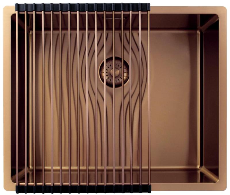 Pure.Sink Exclusivo Меден плот 50x40 см 10мм радиус за вграждане, равна и горна част PEX5040-62