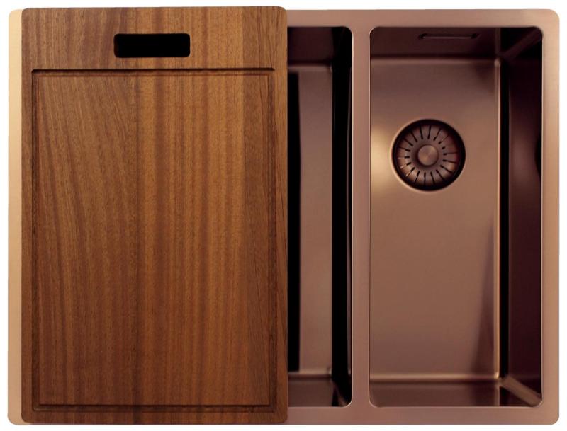 Pure.Sink Exclusivo Меден 1,5 полузатваращ се умивалник 34+18 см 10мм радиус PEX341840-62