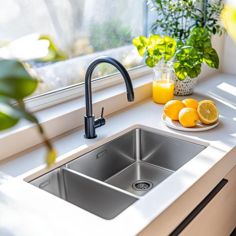 Pure.Sink Exclusivo RVS 1,5 полуторен мивка 18+34 см 10mm радиус PEX183440-02