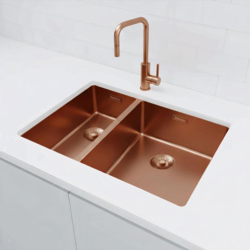 Pure.Sink Exclusivo Меден 1,5 половин чешми 18+34cm 10mm радиус PEX183440-62