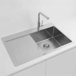 Pure.Sink Exclusivo RVS мивка с част за сушене 78x52 см Tapwing вдясно PEX4078RT-02