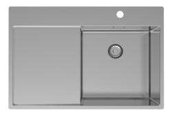 Pure.Sink Exclusivo RVS мивка с част за сушене 78x52 см Tapwing вдясно PEX4078RT-02