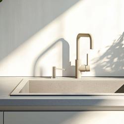 Франке Актив вграден дозатор за сапун за кухня, гранит Кафе крем 112.0633.091