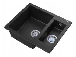 Graniteland Adda Гранитни черни 1.5 Мивка За монтаж 600x495mm 1208971454