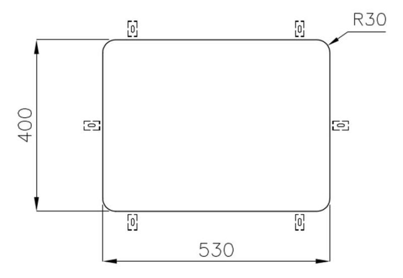 Foster под неръждаема стомана мивка 53 х 40 см, за вграждане 1208971523