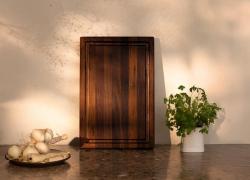 Woodsea Butcher Groove S - Орехова Дървена Дъска за Рязане със сокоуловачка 45x30 см 1208971534