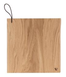 Woodsea Chop-Chop Oak S - Дъбова дъска за рязане 25x24cm с кожена дръжка 1208971539