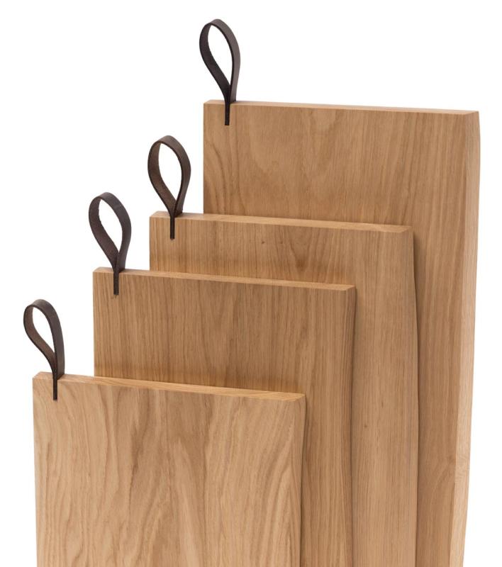 Woodsea Chop-Chop Oak L - Дъбова дъска за рязане 40x24cm с кожена дръжка 1208971541