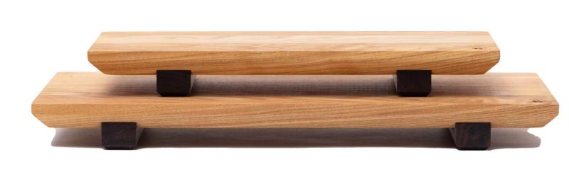 Woodsea Sushi S- Суши дъска от дъбено дърво с крачета от орехово дърво 30x12 cm 1208971584