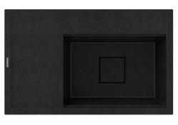 Graniteland Seta Гранитен черен ардуин Твърд камък Мивка за вграждане 80x50 см 1208971619