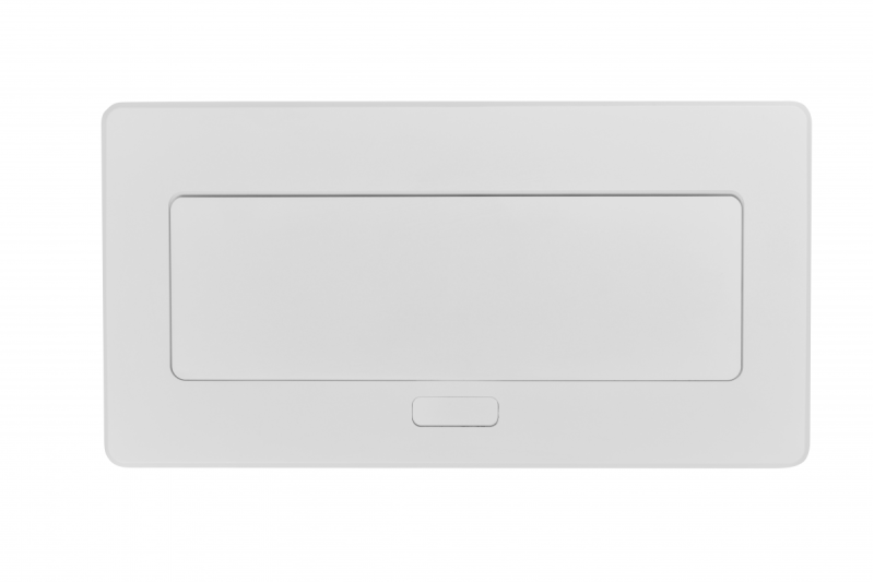 Мебелен контакт MULTISOFT, 2xSHUKO, USB A+C, RJ45, HDMI, кабел 1.5 м, бял