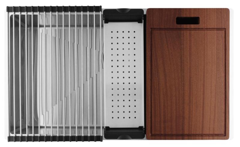 Pure.Sink Luxion Голяма неръждаема мивка 74x40 cm за вграждане, плоско вграждане и надграждане PLX7440-02