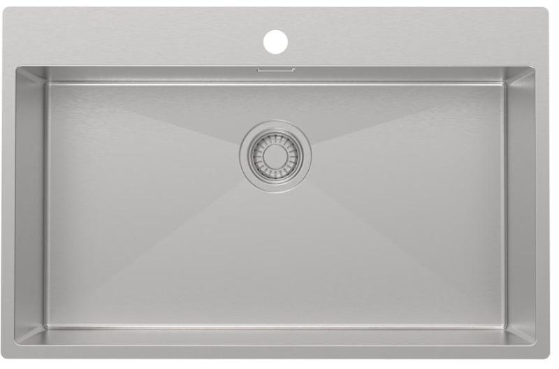 Pure.Sink Luxion Голяма неръждаема мивка 78x50 cm Tapwing с отвор за кран PLX7850T-02