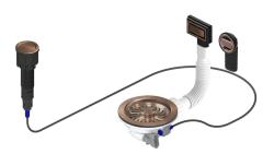 Гранитен комплект за отвод на мед, включително бутон-отпадъци с щепсел, плюс правоъгълна и кръгла преливна вана 1208971744