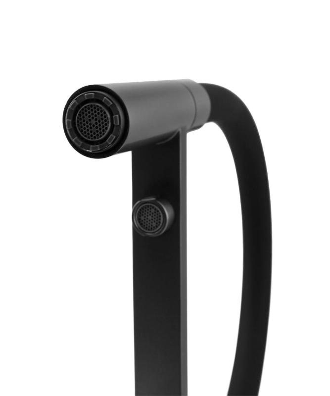 Pure.Sink Elite Steel Flex 3-посочен PVD четкано злато кухненски смесител с гъвкав изпускателен канал и филтрирана вода PS8110-60