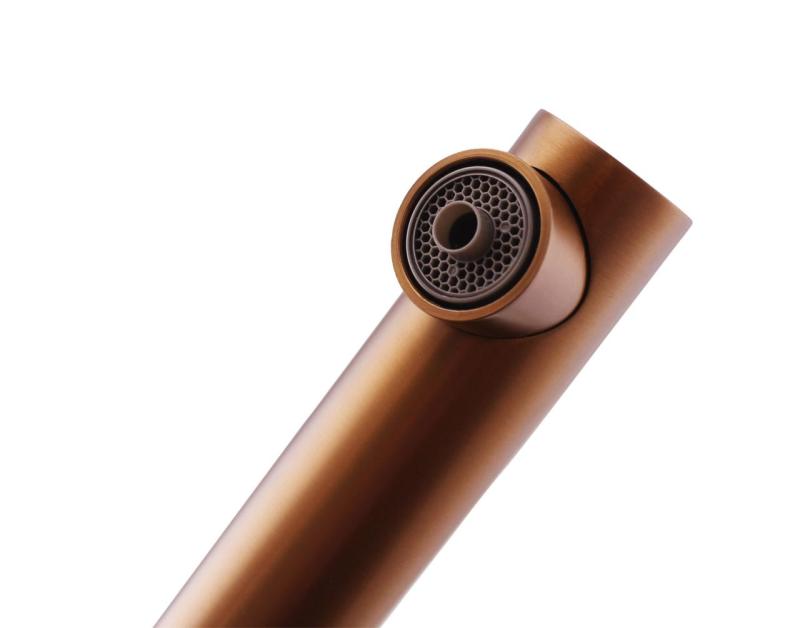 Pure.Sink Elite Steel Clear-S PVD пушка от метал 3-посочен кухненски смесител с издърпващ се чучур и филтрирана вода PS8120-61