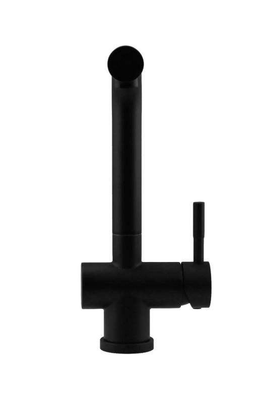 Pure.Sink Elite Steel Pulse-S кухненски чучур Мат Черен с издърпващ се накрайник и режим на пръскане PS8500-10