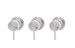 MURO TUA вграден смесител за стена с 2 спирателни крана, хром M1.B34.R.CR