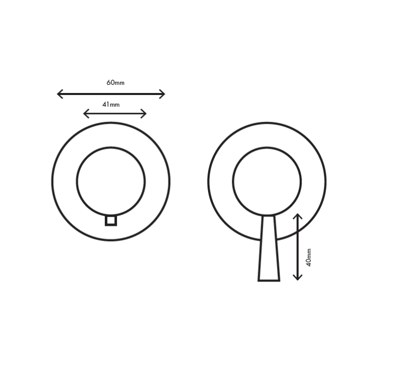 MURO TUA вграден душ термостат кран с 1 изход хром M1.B31T.R.CR