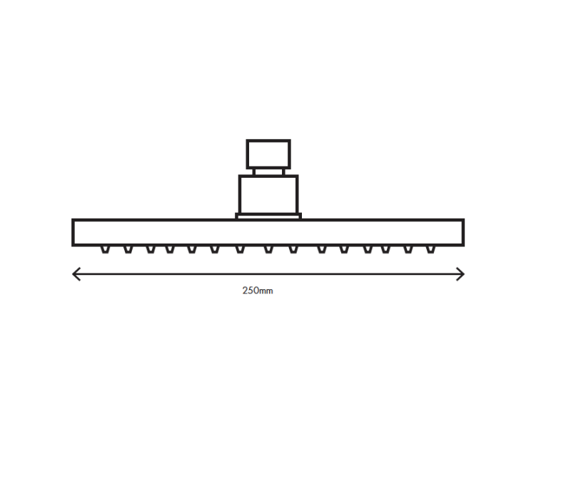 MURO TUA главна душ 250 мм Хром M1.BA2.M.CR