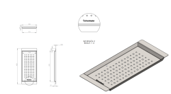 Massimo Аксесоар Вложка Черно Матово 183x430x19mm