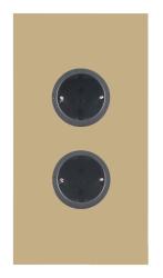 Indux Corner Енергиен стълб с 2 контакта с заземителна букса Злато 1208972283