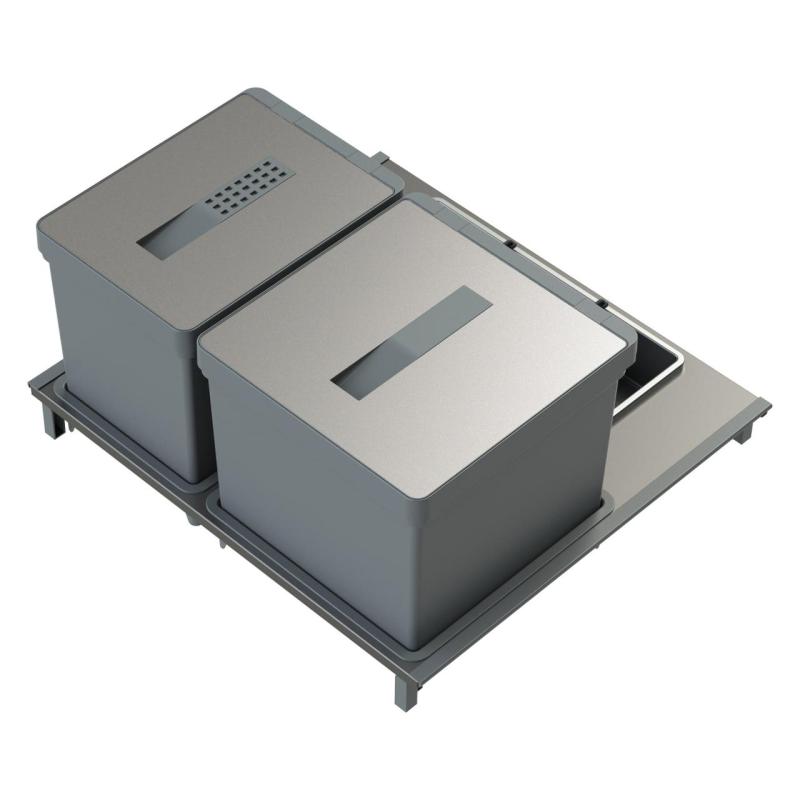 Indux Sort Система за отпадъци, двойна Ръчно управление за изтеглящи се чекмеджета 1208972319