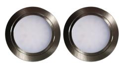 Indux Luma малка вградена кухня Multi Tone LED комплект 2 спота с вид на неръждаема стомана 1208972326