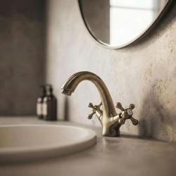 Aquanello Heritage Ascot Classic Nostalgic Basin Mixer Faucet Bronze BN-4101-HA