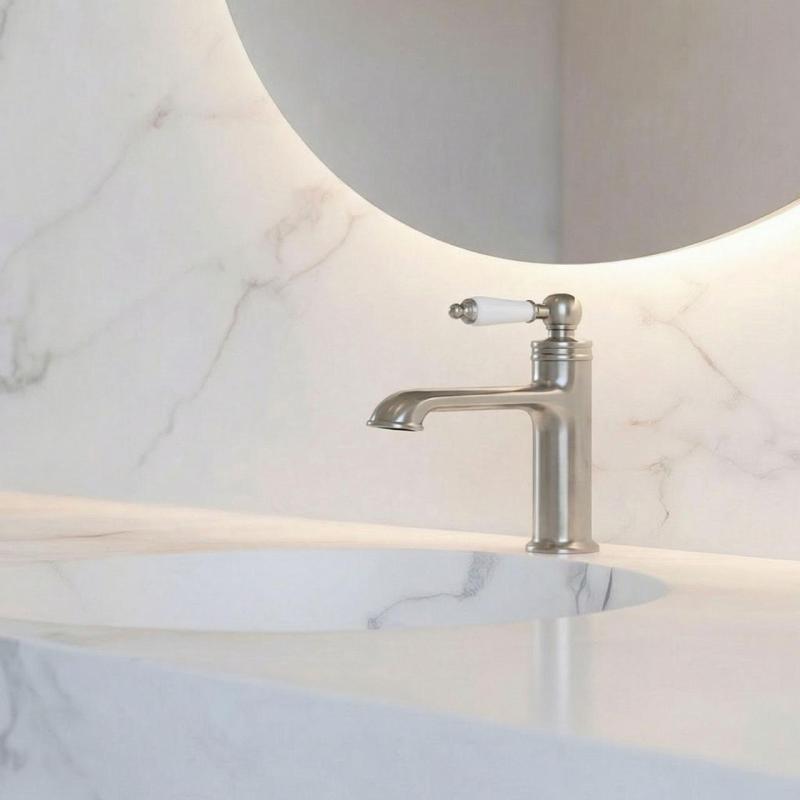 Aquanello Heritage Manor Classic Nostalgic Stainless Steel Washbasin Mixer Tap NB-1001-HM